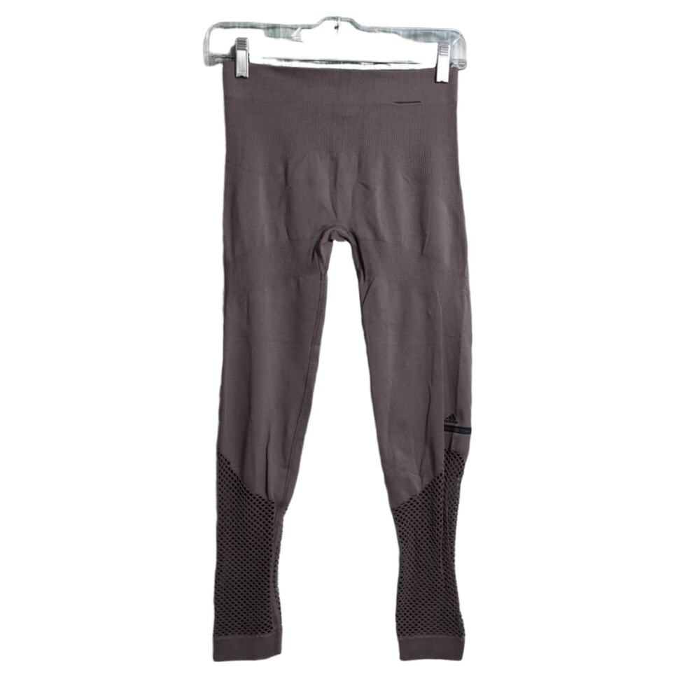 Adidas By Stella McCartney Cement Mushroom Seamless High Waisted Mesh Leggings M